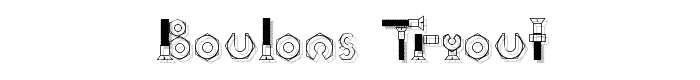 Boulons Tryout font